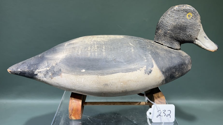 ELLIOTT BROS. BLUEBILL DECOY: 14-1/2"