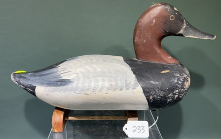 JESS URIE CANVASBACK DECOY