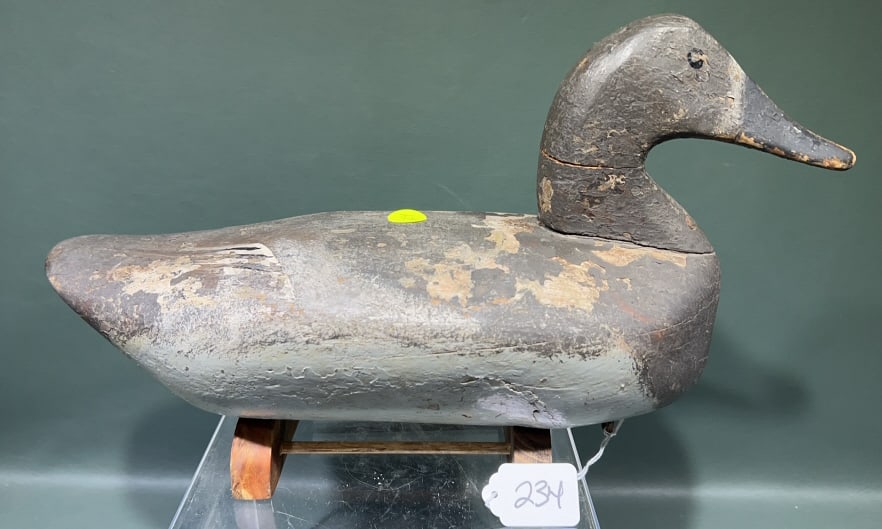 SAM BARNES CANVASBACK DECOY: 14-1/2"