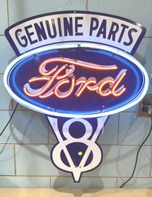 FORD V-8 NEON SIGN