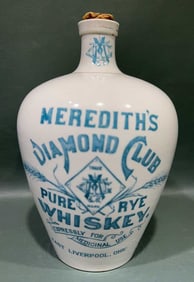 MEREDITH'S DIAMOND CLUB WHISKEY JUG