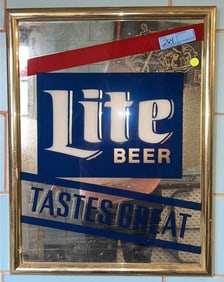 LITE BEER ADVERTISING MIRROR