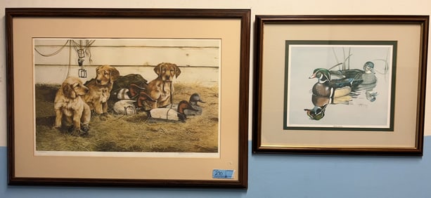 2 FRAMED DUCK PRINTS