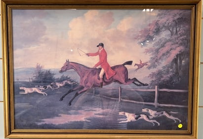 FOX HUNT FRAMED PRINT