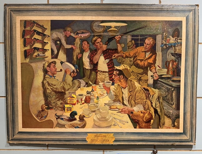 WINCHESTER LITHOGRAPH ADVERTISING: 28" X 20-1/2"
