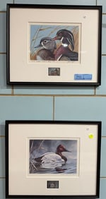 2 MARYLAND SIGNED DUCK STAMP PRINTS (1982 & 1979)