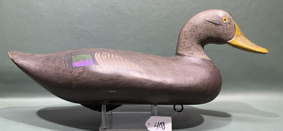 CAPTAIN HARRY JOBES BLACK DUCK BRANDED "H": 17" LONG