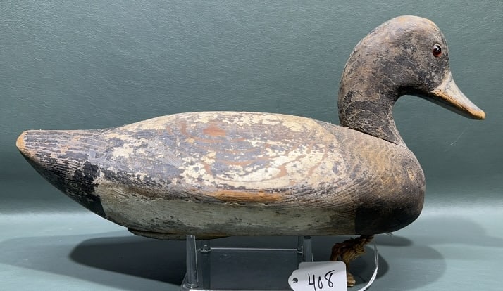 CAPT. JESS URIE BLUE BILL DECOY: 14" LONG