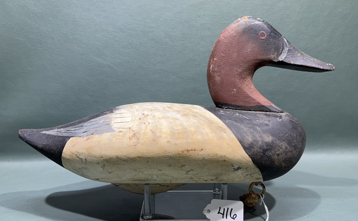 CAPT. JESS URIE CANVASBACK DRAKE: 14 1/2"LONG