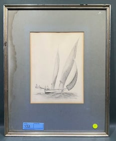 COSTELLO HANKS PRINT OF "MAJIC" SAILING BOAT