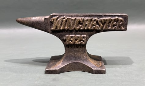 MINIATURE WINCHESTER ADVERTISING ANVIL