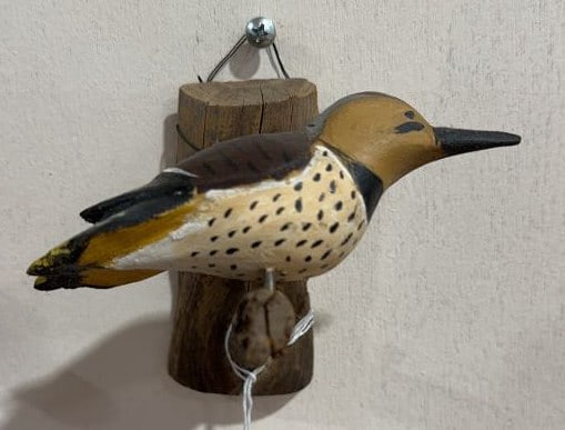 MINIATURE FLICKER ON WOOD BY ZACK WARD: 5" X 5"
