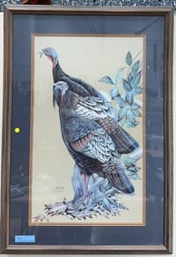 ART LAMAY SIGNED TURKEY PRINT