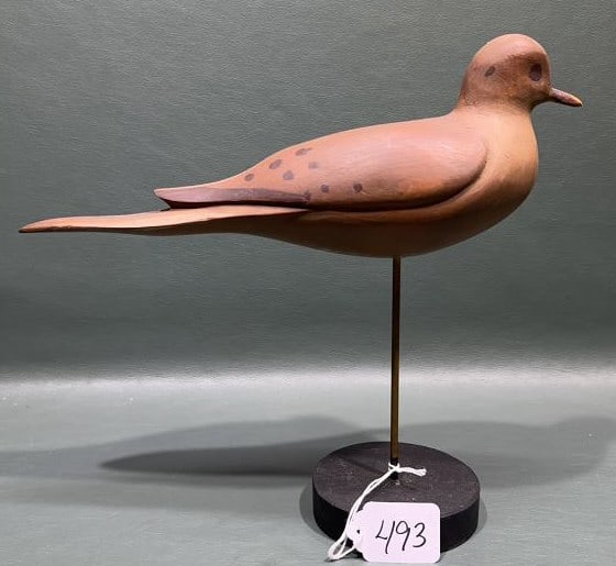 DAVE RHOADES DOVE ON STAND: 11" x 10"
