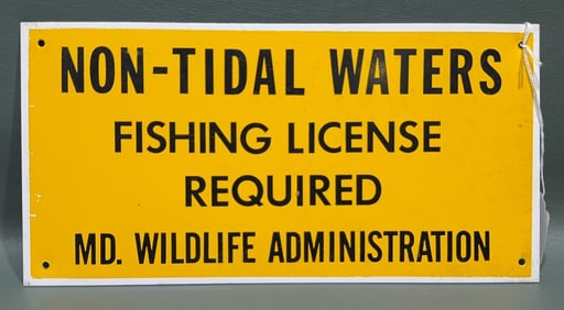 NON-TIDAL WATERS SIGN