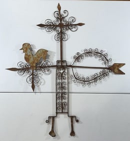FOLKART IRON WEATHERVANE