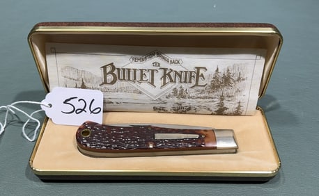 REMINGTON R1123 BULLET FOLDING KNIFE W/BOX