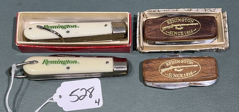 4 REMINGTON PEN KNIVES: ~