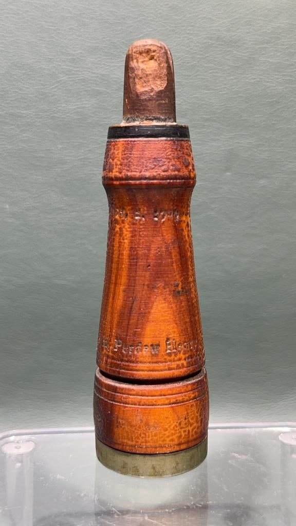 VINTAGE CHARLES PERDEW CROW CALL: 4 1/2" LONG