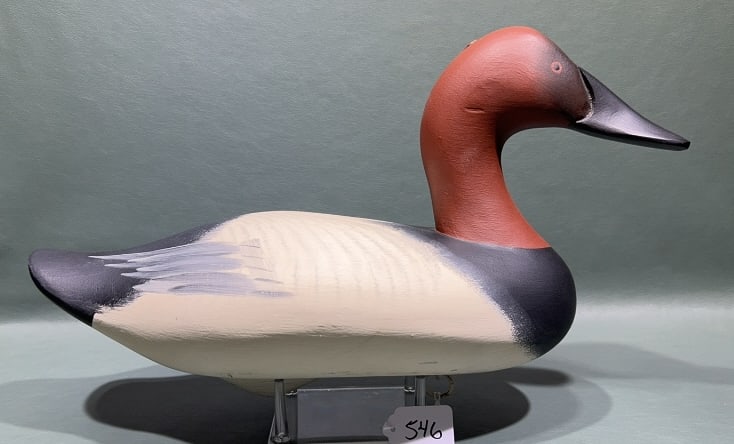 JIM PIERCE HIGH-HEAD CANVASBACK: 16" LONG