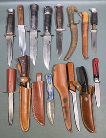 14 VARIOUS KNIVES