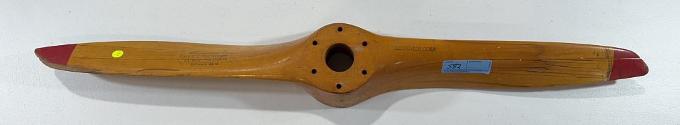 SENSENICH CORP. WOODEN PROPELLOR: 44" LONG
