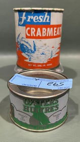 8 OZ FISHER OYSTER CAN & 16 OX LOWLAND CRABMEAT
