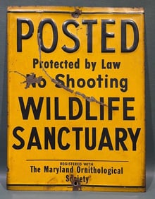 WILDLIFE SANCTUARY "NO SHOOTING"