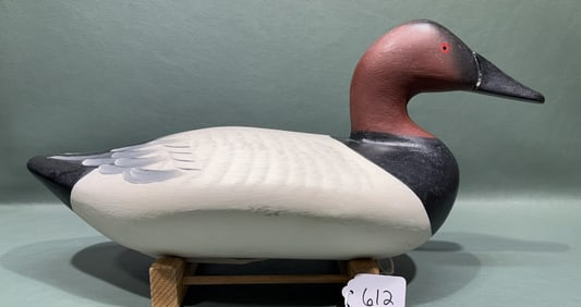 BOB MCGAW CANVASBACK PAINTED BY CHARLIE JOINER