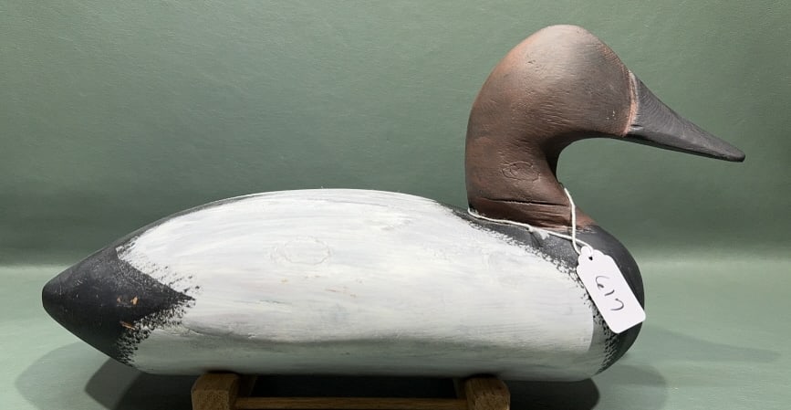 SUSQUEHANNA RIVER CANVASBACK DRAKE DECOY: 15"