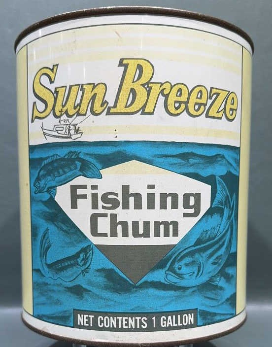 1 GALLON SUN BREEZE FISHING CHUM CAN: 7-1/2" TALL