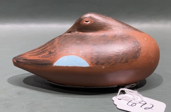 ROBERT LITZENBERG MINIATURE SLEEPING TEAL: 5-1/2" LONG
