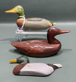2 RUFUS ADKINS MINIATURES & BILL SCHAUBER DUCK MAG