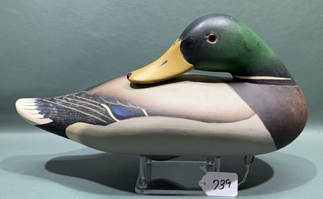 CHARLIE JOINER SLEEPING MALLARD DRAKE DECOY