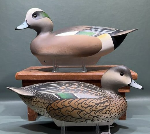 PR OLIVER "TUTS" LAWSON BALDPATE DECOYS: 14" LONG