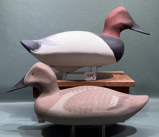 PAIR JIM PIERCE OVERSIZED CANVASBACKS: 17" LONG