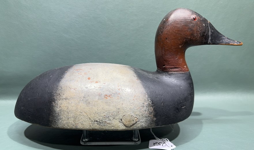 ESBERN HANSON (MICHIGAN) CANVASBACK DRAKE: 17" LONG