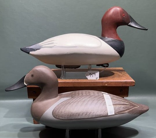 PAIR JIM PIERCE SPECIAL EDITION CANVASBACKS: 16" LONG