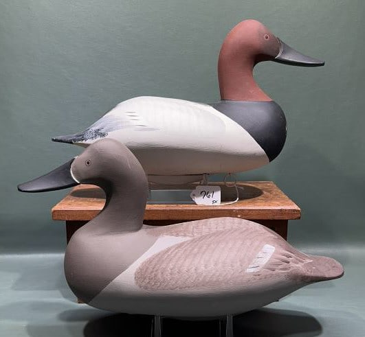PAIR JIM PIERCE OVERSIZED CANVASBACKS: 16" LONG