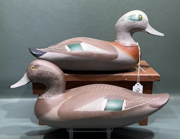 PAIR R MADISON MITCHELL DECORATIVE BALDPATES