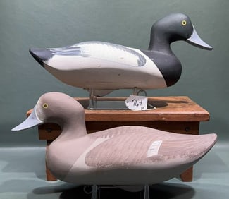 PAIR JIM PIERCE BLUE BILL DECOYS
