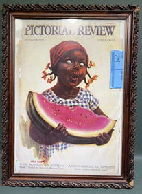 FRAMED PICTORIAL REVIEW MAGAZINE COVER