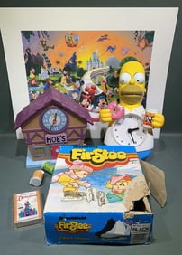 SIMPSONS CLOCKS & WALT DISNEY LITHOGRAPH LOT