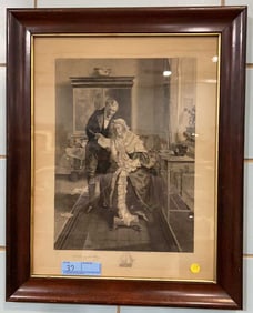 WALTER DENDY SADLER "THE REPLY" FRAMED ETCHING