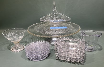LARGE LOT OF CANDLEWICK GLASS DISHES