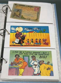 COLLECTION OF BLACK AMERICANA POSTCARDS