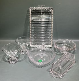 LARGE COLLECTION OF CANDLEWICK GLASS DISHES