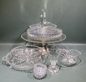 LARGE COLLECTION OF CANDLEWICK GLASS DISHES