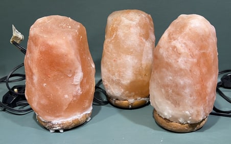 3 SALT LAMPS
