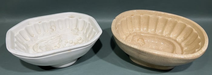 2 ANTIQUE MOLDS; ONE IS AN ELEPHANT